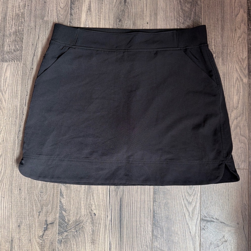 32 Degrees Cool Womens Black Athletic Skort Built-in Shorts Pockets Size L